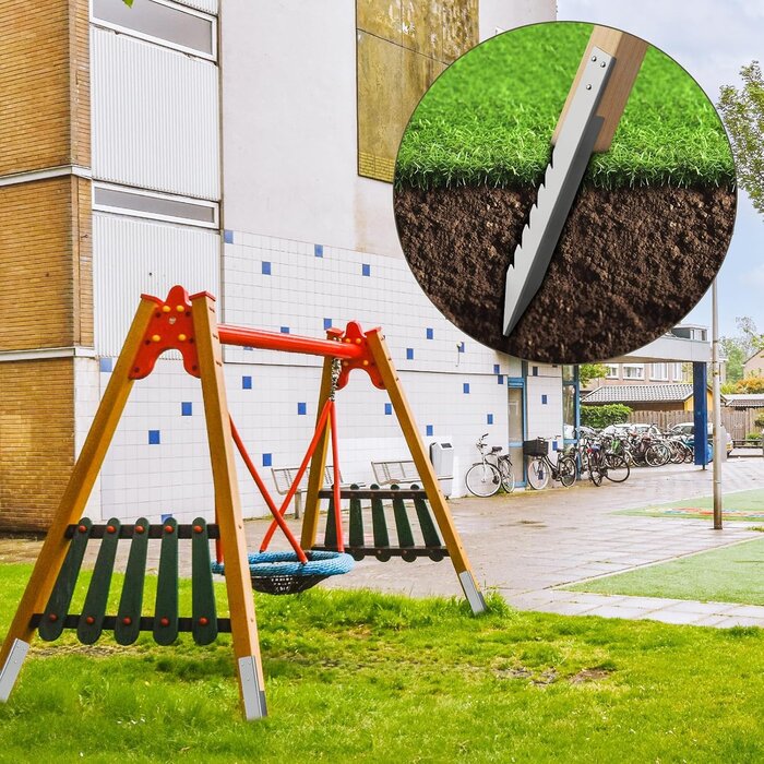 Lot de 4 ancrages de sol pour balançoire - 400 mm - 31% de remise