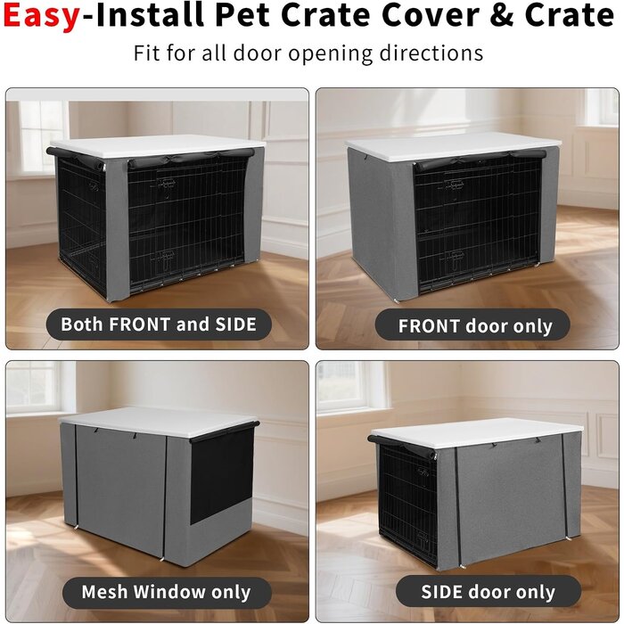 Housse de cage pour chien 93,5x60x62,5 cm avec toit - 33% de remise