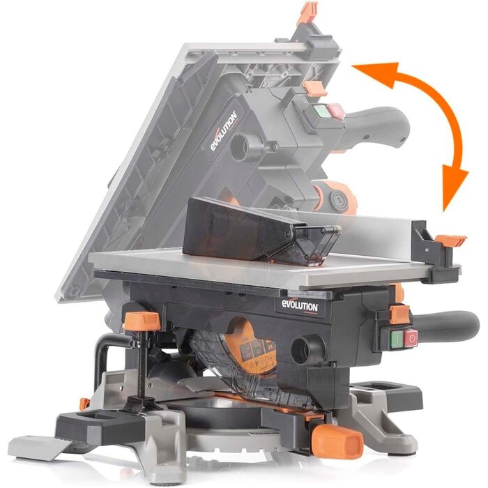 Scie à table et à onglets 210mm 1500W convertible - 35% de remise
