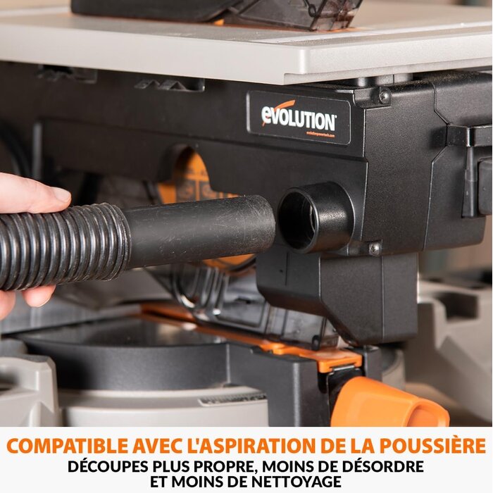 Scie à table et à onglets 210mm 1500W convertible - 35% de remise
