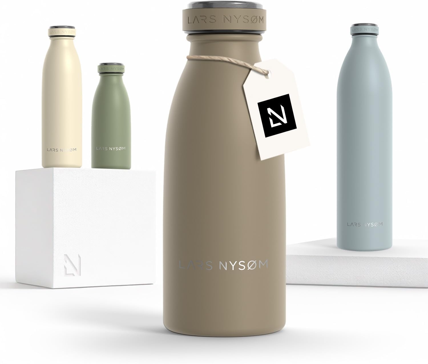 Bouteille isotherme 350ml taupe - Acier inoxydable - 25% de remise