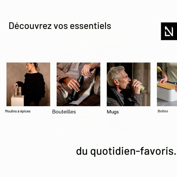 Bouteille isotherme 350ml taupe - Acier inoxydable - 25% de remise