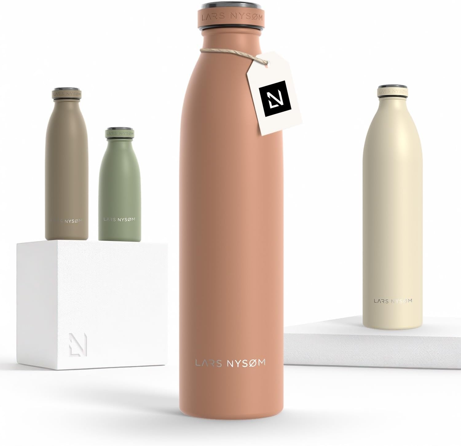 Bouteille isotherme 350ml taupe - Acier inoxydable - 25% de remise