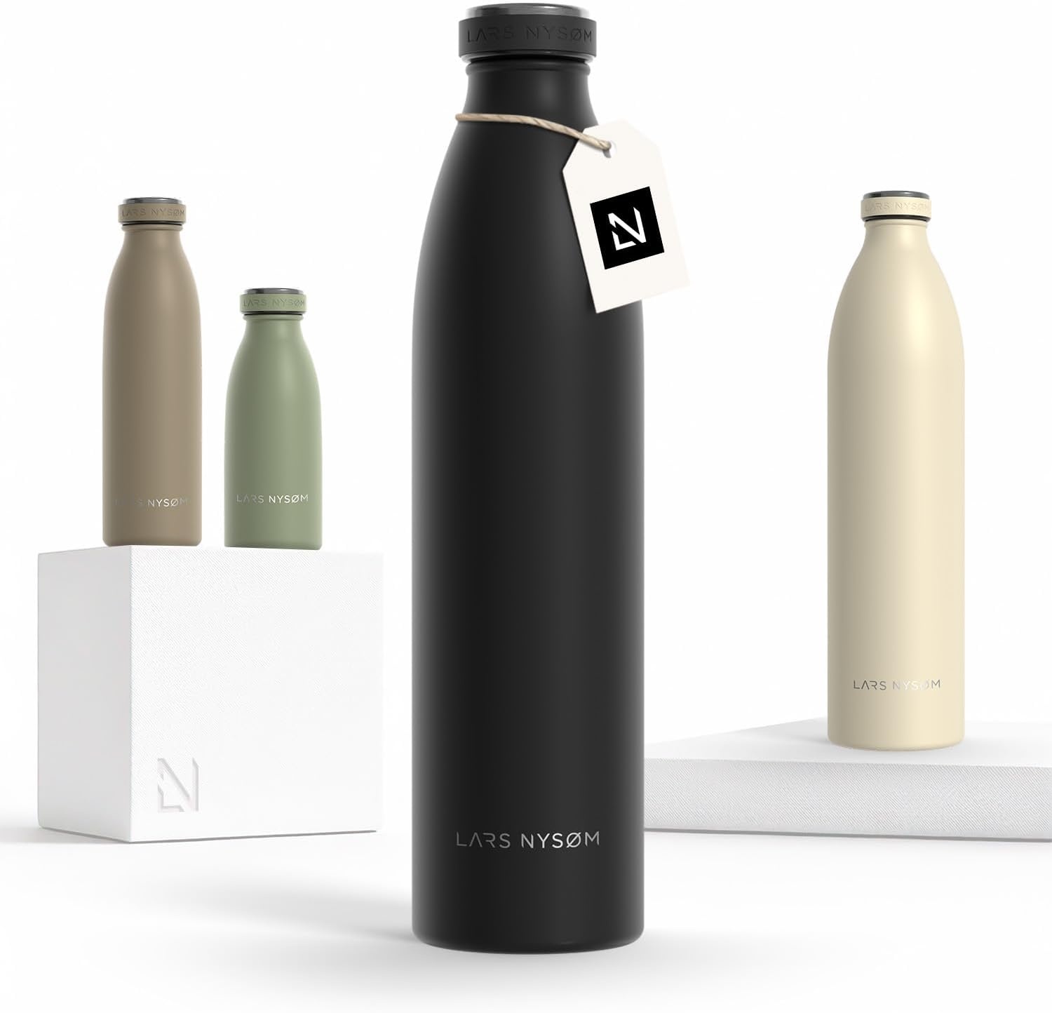 Bouteille isotherme 350ml taupe - Acier inoxydable - 25% de remise