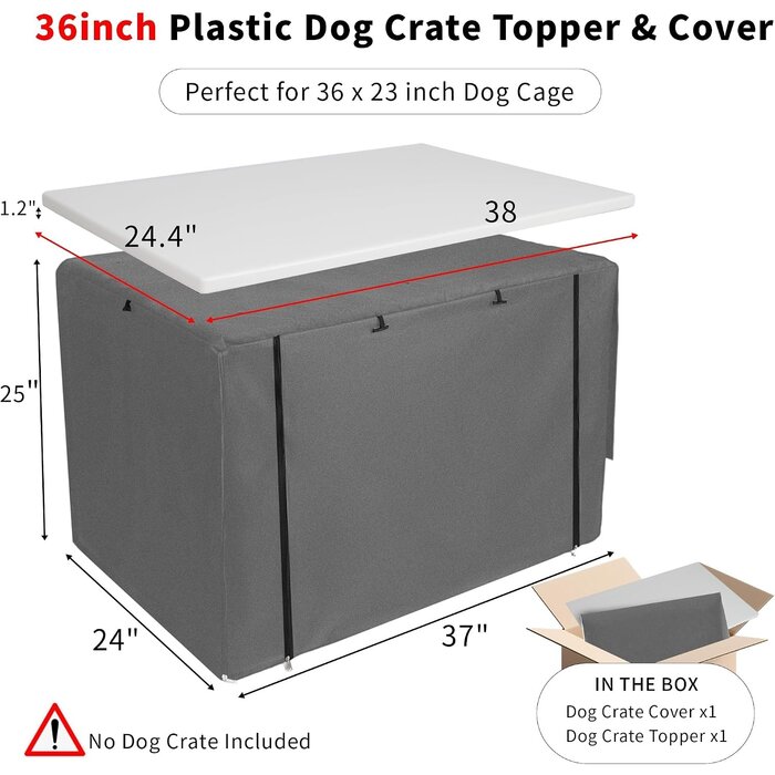Housse pour cage de chien 93,5x60x62,5 cm - 33% de remise