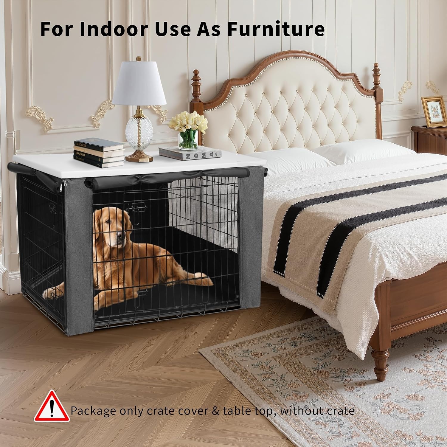 Housse pour cage de chien 93,5x60x62,5 cm - 33% de remise