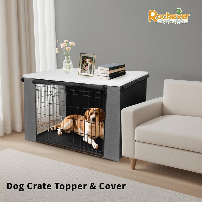 Housse pour cage de chien 93,5x60x62,5 cm - 33% de remise