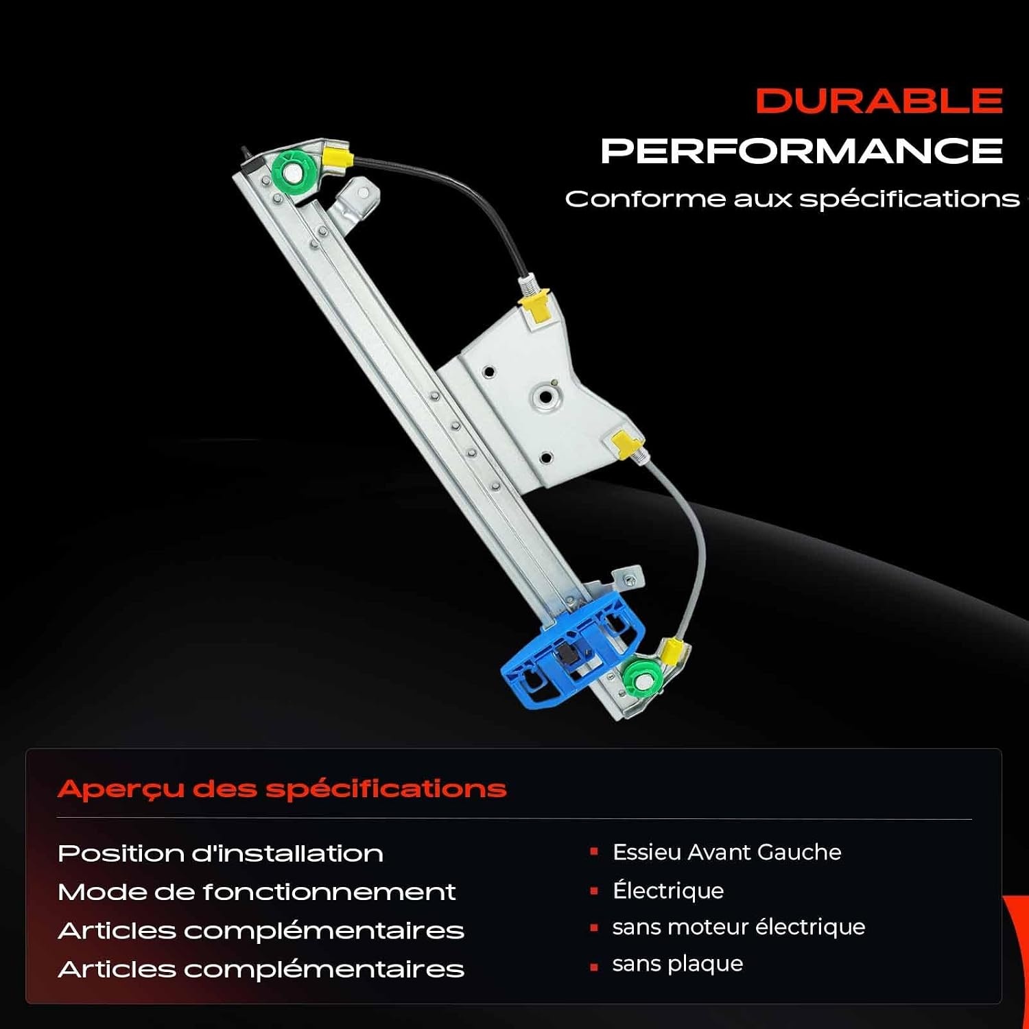 Mécanisme lève-vitre électrique avant gauche Fiat 500L - 33% de remise