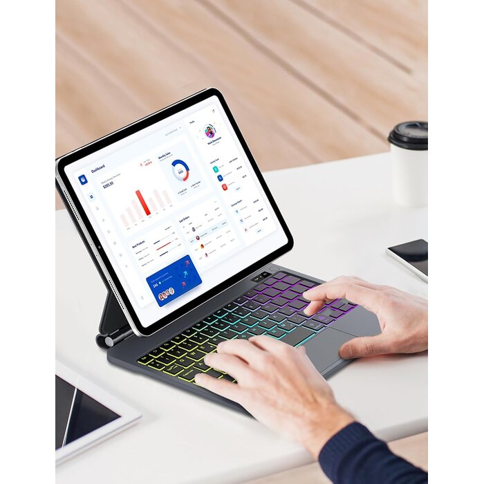 Clavier magnétique rétroéclairé pour iPad Pro/Air 13" - 33% de remise