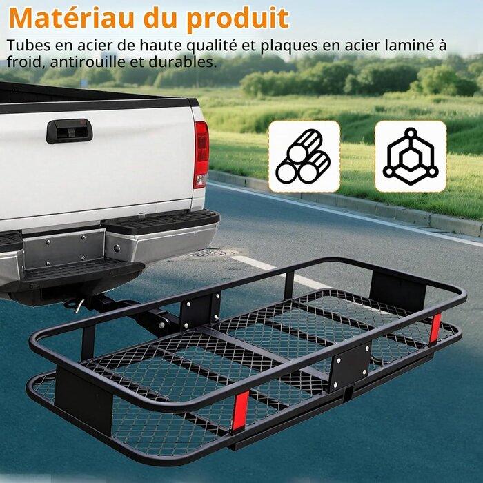Panier porte-bagages pliable pour attelage - 35% de remise