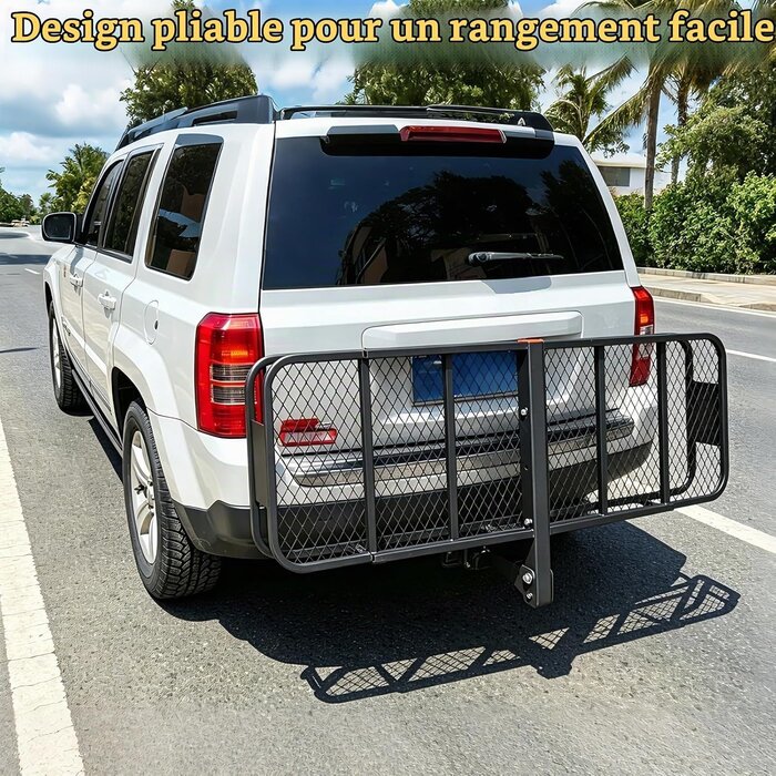 Panier porte-bagages pliable pour attelage - 35% de remise