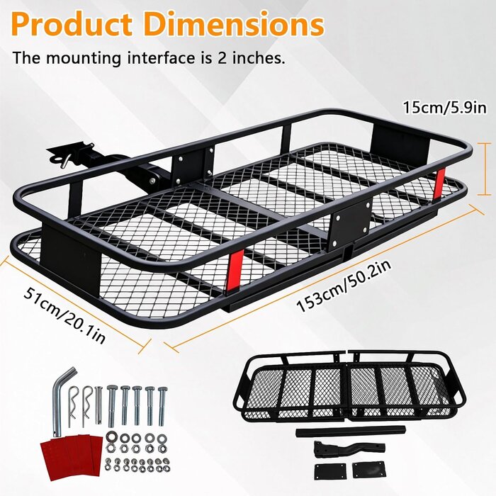 Panier porte-bagages pliable pour attelage - 35% de remise