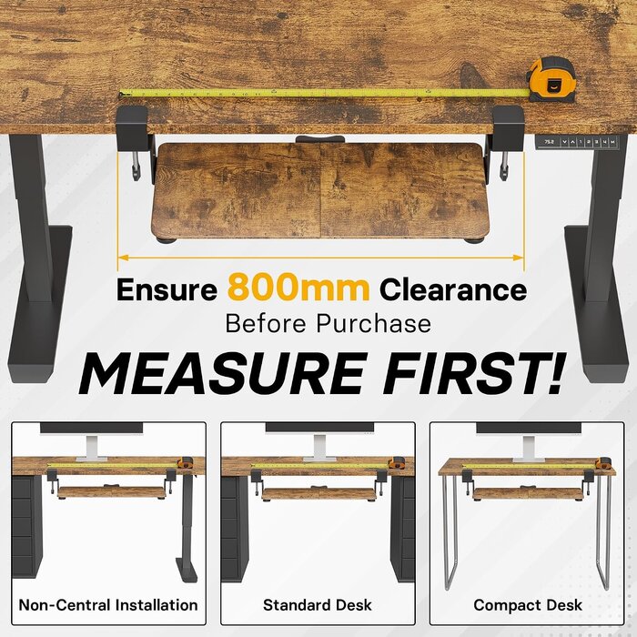 Tiroir à clavier coulissant 650x300mm ergonomique - 31% de remise