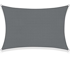 Voile d'ombrage rectangulaire 3x4m Anthracite - 41% de remise