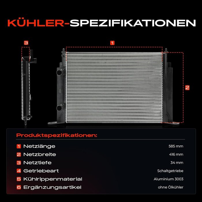 Radiateur Fiat Stilo Manuelle (2001-2008) - 34% de remise