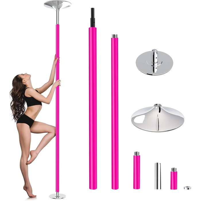 Barre de danse rotative rose 110x42cm - 52% de remise