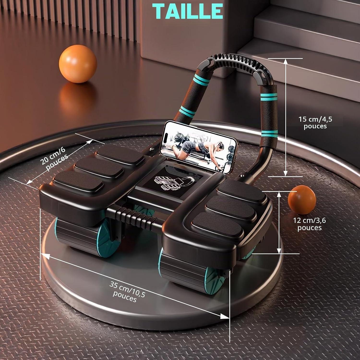 Appareil abdominal 2-en-1 avec rebond auto - 31% de remise