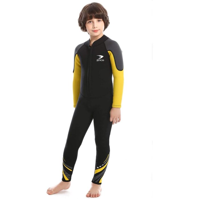 Combinaison de plongée enfant 2,5 mm, noire, taille XS - 32% de remise
