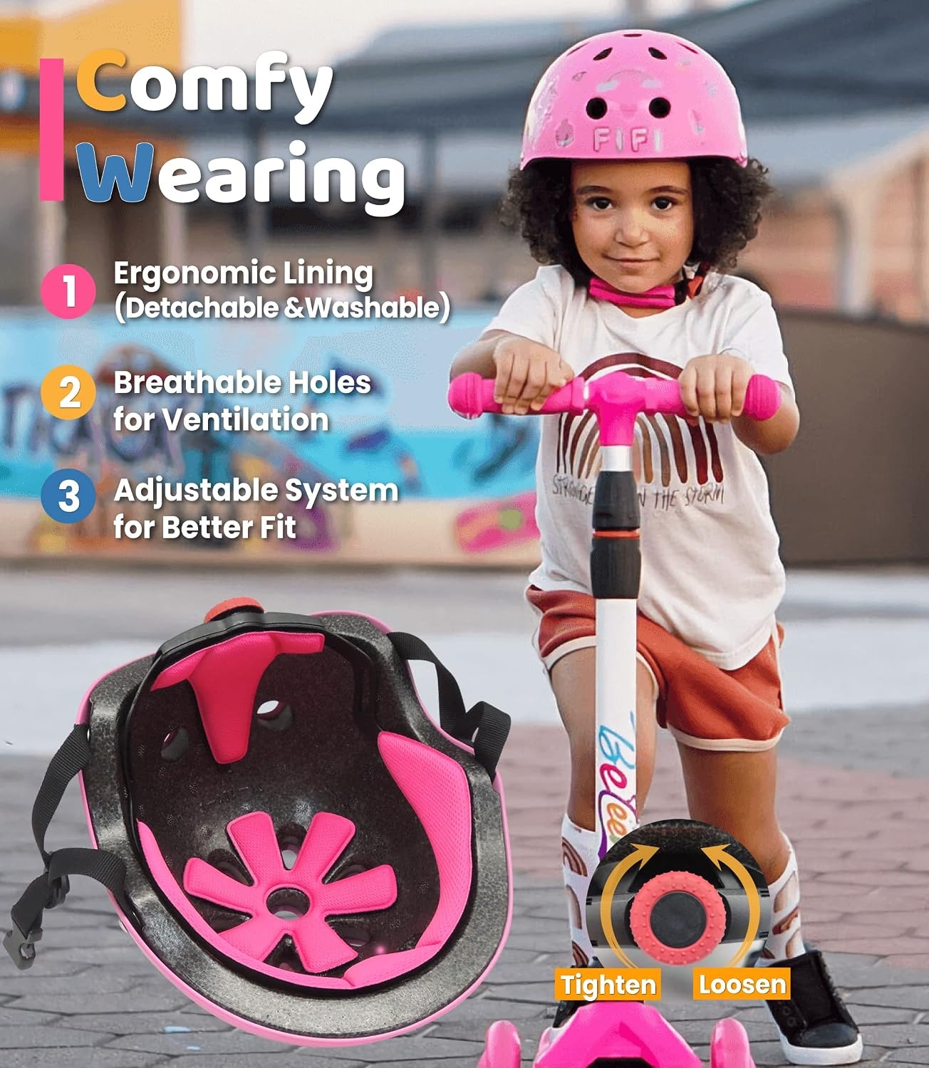 Casque de vélo enfant rose, taille S - 30% de remise