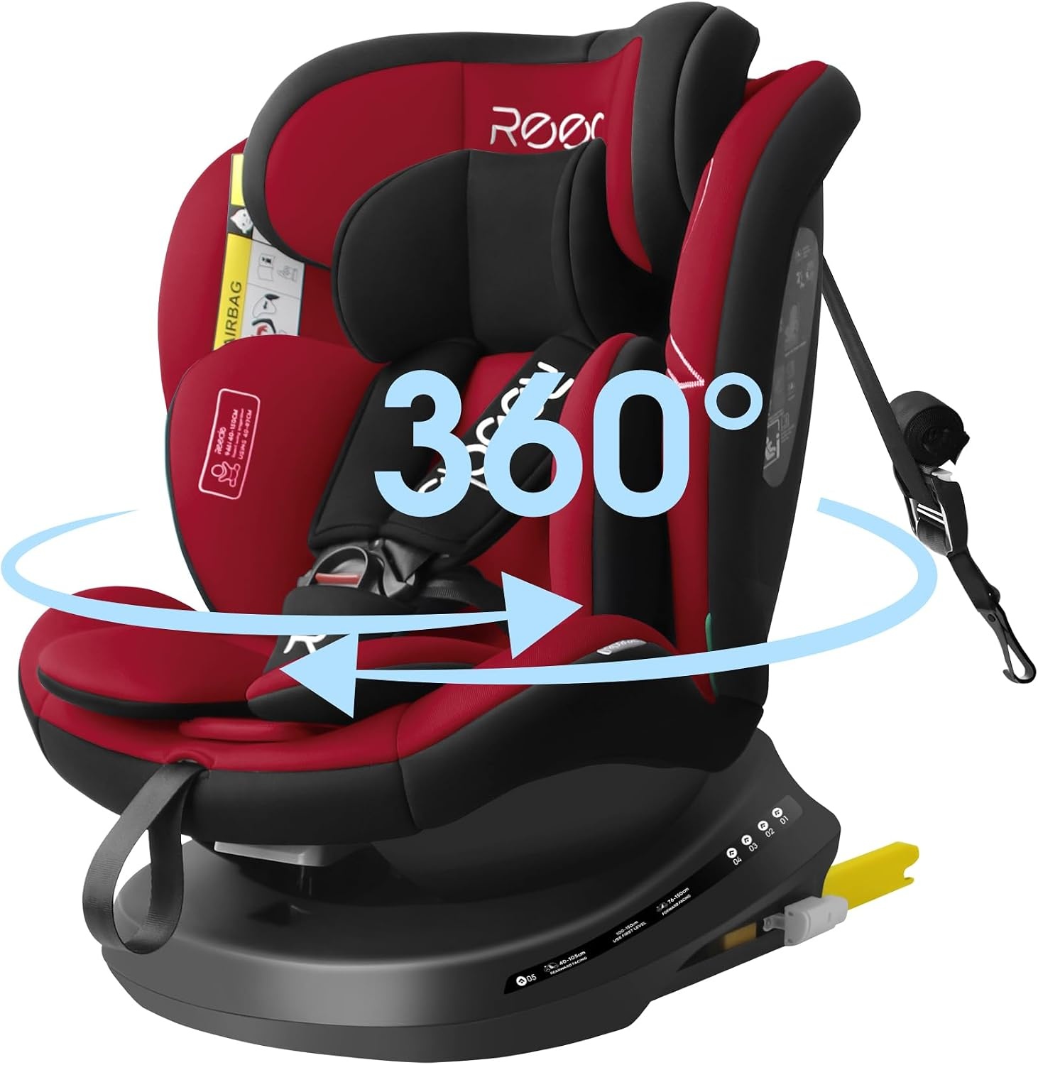 Siège auto pivotant 360° i-Size 40-150 cm Rouge - 34% de remise