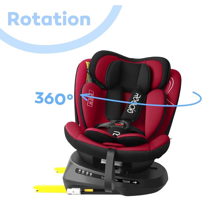 Siège auto pivotant 360° i-Size 40-150 cm Rouge - 34% de remise