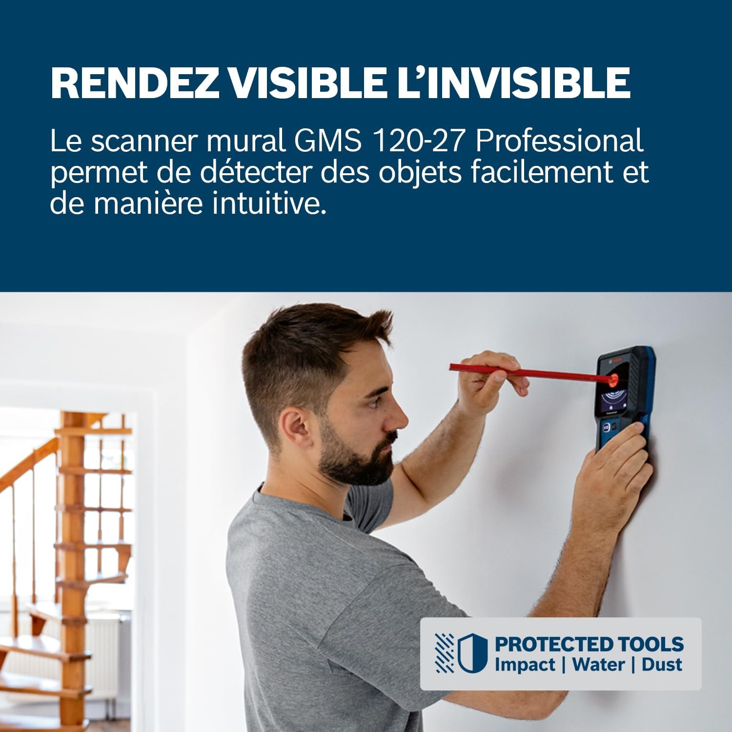 Détecteur de matériaux 120 mm - 34% de remise sur modèle déballé