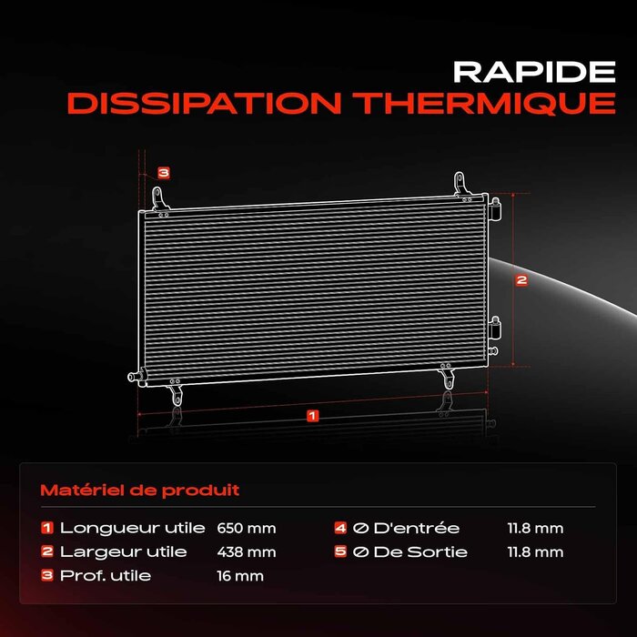Condensateur de climatisation Ford Mondeo III - 34% de remise - État déballé