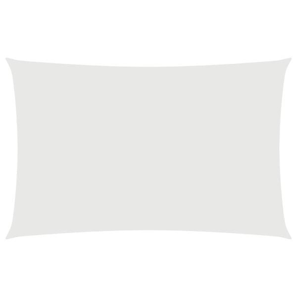Voile d'ombrage rectangulaire 4x7m - Blanc - 34% de remise
