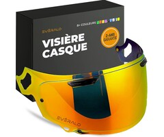 Visière moto rouge chromé pour Arai VAS-V - 43% de remise