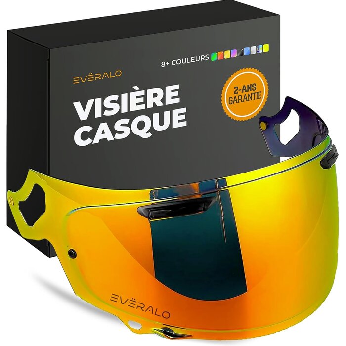 Visière moto rouge chromé pour Arai VAS-V - 32% de remise