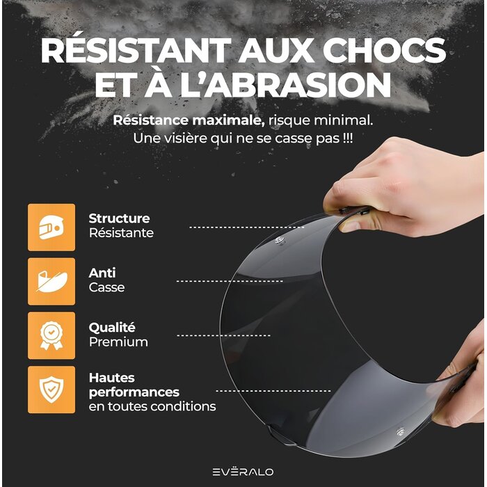 Visière moto rouge chromé pour Arai VAS-V - 32% de remise
