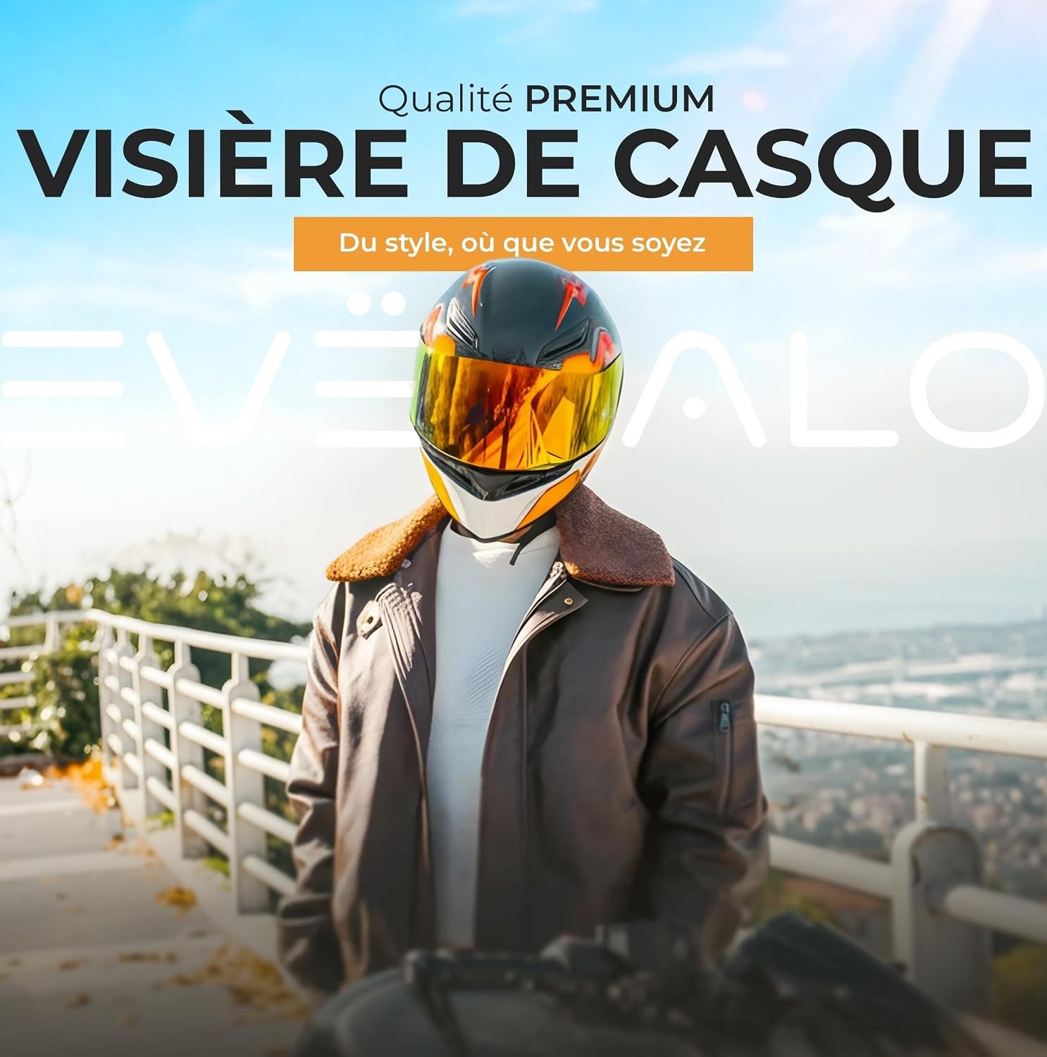 Visière moto rouge chromé pour Arai VAS-V - 32% de remise