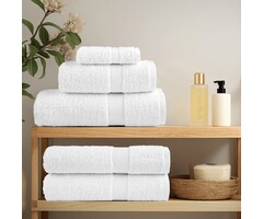 Vidaxl Lot de 10 serviettes de bain 70x140 cm, 600 g/m² - Blanc - 46% de remise