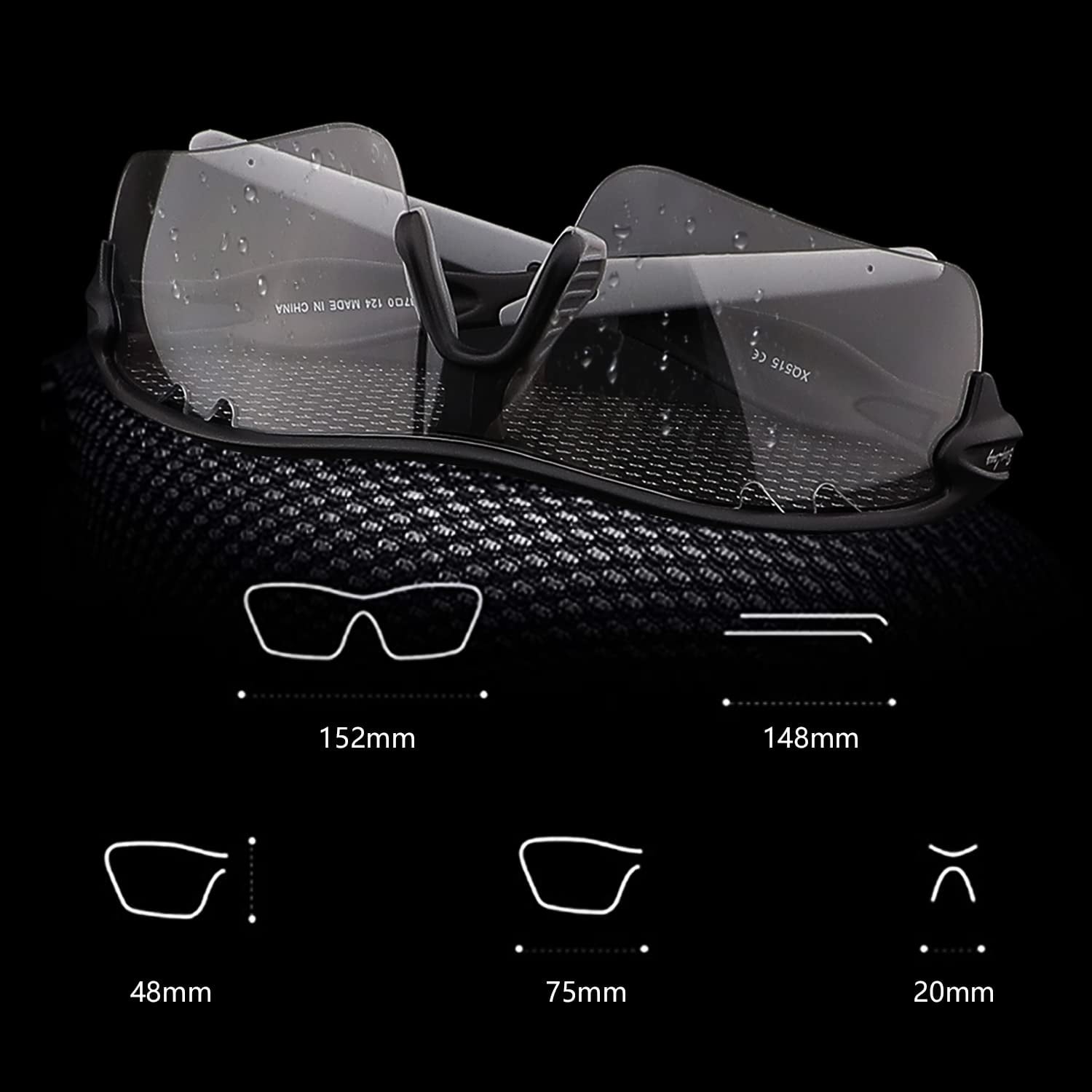 Lunettes de sport photochromiques UV400 - 31% de remise - 28g