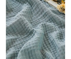 Couverture en mousseline de coton 150x200 cm - Turquoise - 43% de remise