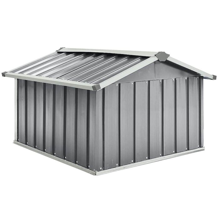 Abri pour robot tondeuse 92x97x63 cm en acier gris - 34% de remise