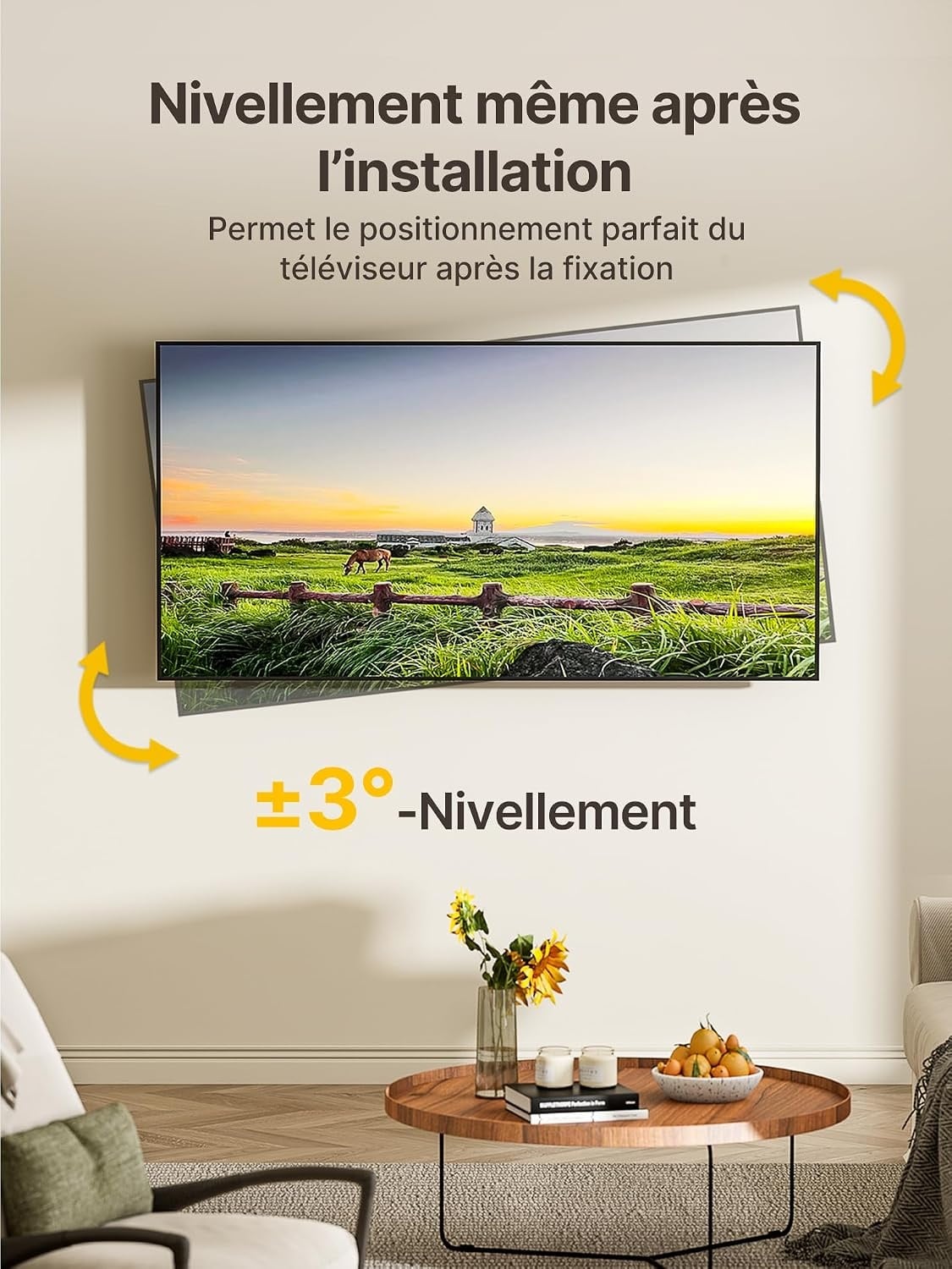 Support Mural TV Articulé 23-65" Bras 946 mm - 34% de remise