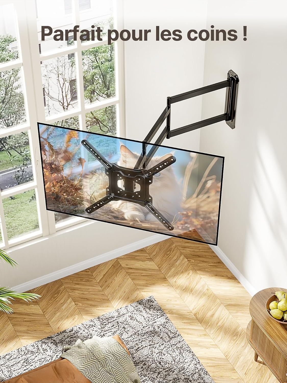 Support Mural TV Articulé 23-65" Bras 946 mm - 34% de remise