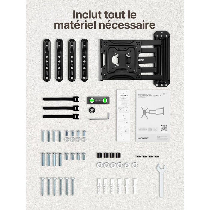 Support Mural TV Articulé 23-65" Bras 946 mm - 34% de remise