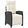 Fauteuil de jardin inclinable résine noire - 34% de remise