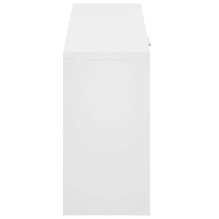 Meuble à chaussures blanc avec assise 80x24x45 cm - 35% de remise