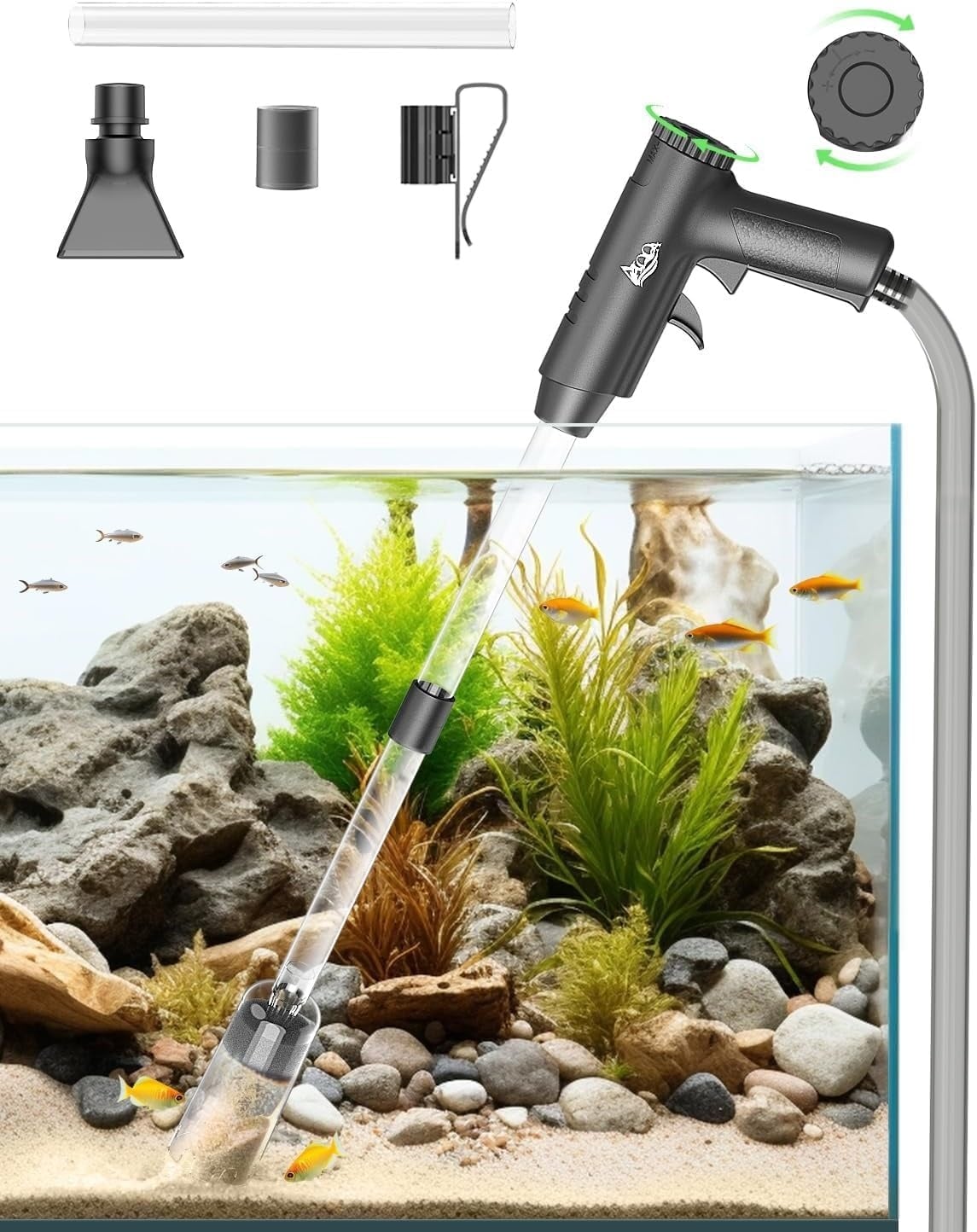 Kit nettoyeur d'aquarium 4-en-1 multifonction - 30% de remise