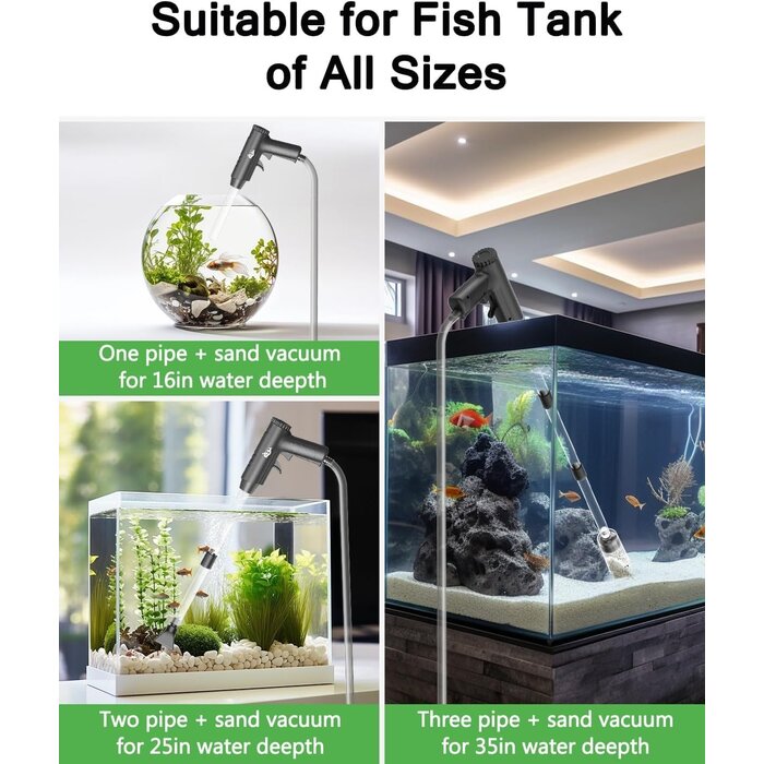 Kit nettoyeur d'aquarium 4-en-1 multifonction - 30% de remise