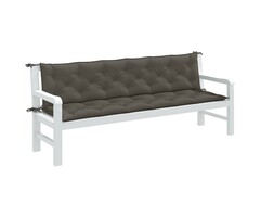 Vidaxl Lot de 2 coussins de banc 200x50cm gris foncé - 46% de remise