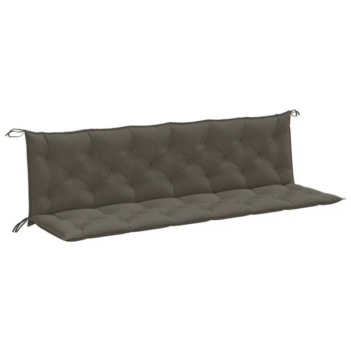 Lot de 2 coussins pour banc 200x50 cm - Gris foncé chiné - 34% de remise