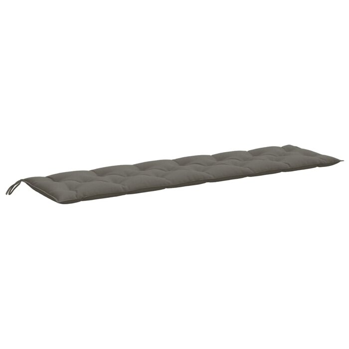 Lot de 2 coussins pour banc 200x50 cm - Gris foncé chiné - 34% de remise