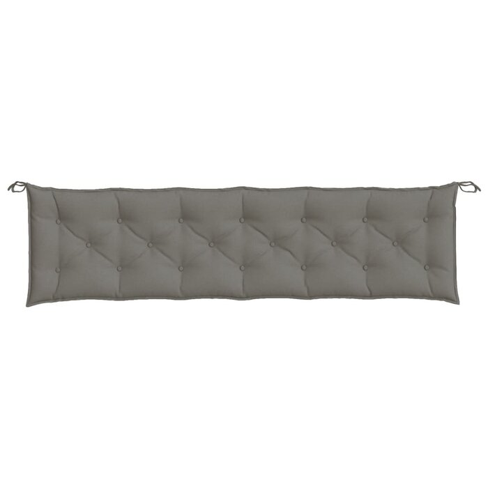 Lot de 2 coussins pour banc 200x50 cm - Gris foncé chiné - 34% de remise