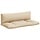 Lot de 2 coussins pour palette, beige - 110 x 58 cm - 33% de remise