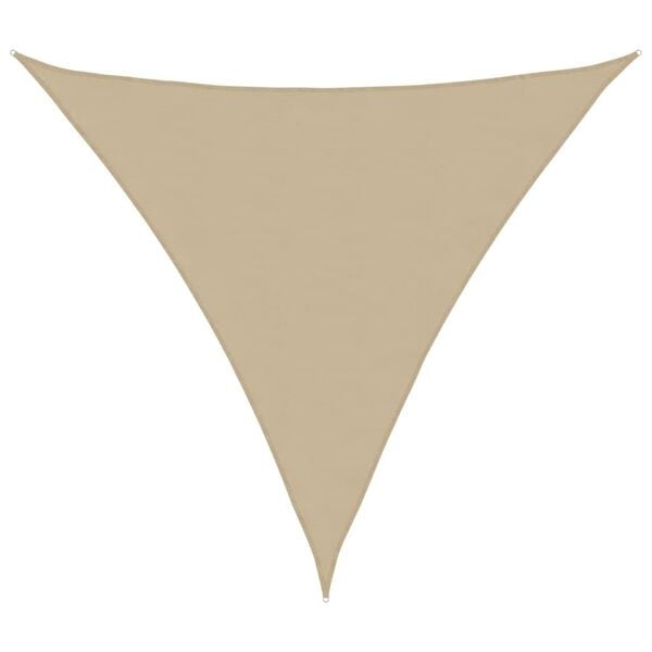 Voile d'ombrage triangulaire 6x6x6m beige - 33% de remise