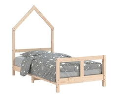 Vidaxl Lit cabane enfant en pin massif 80x160 cm - 46% de remise